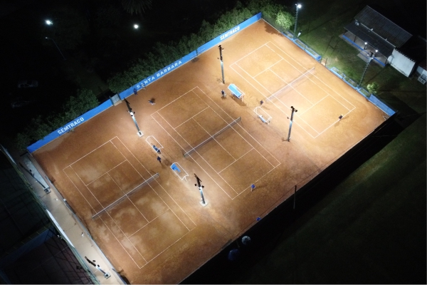 Iluminación canchas de tenis Club Deportivo Argentino