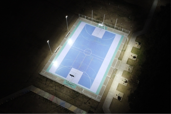 Iluminación Polideportivo Municipal Laborde