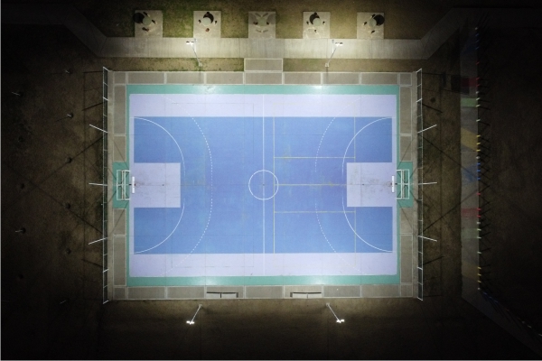 Iluminación Polideportivo Municipal Laborde