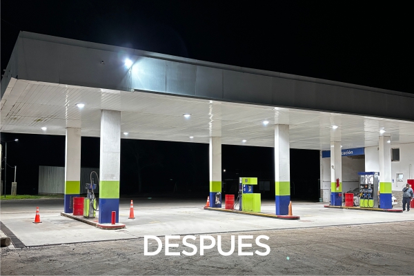 Iluminación Estación de Servicio W. Escalante