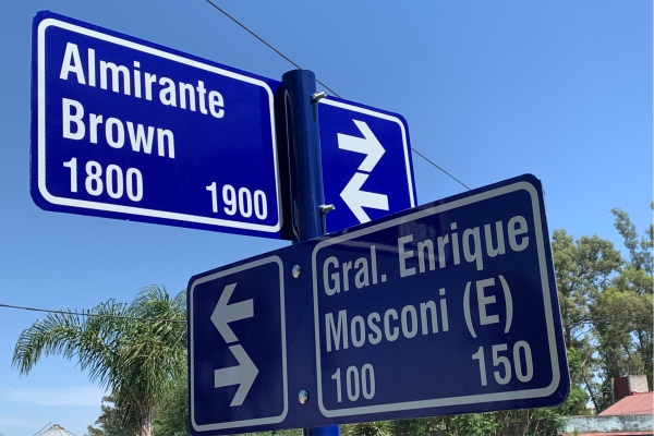 Carteles nomencladores - Río Cuarto
